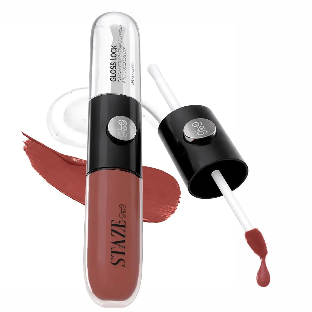 Staze Gloss Lock 2-in-1 Liquid Lipstick 