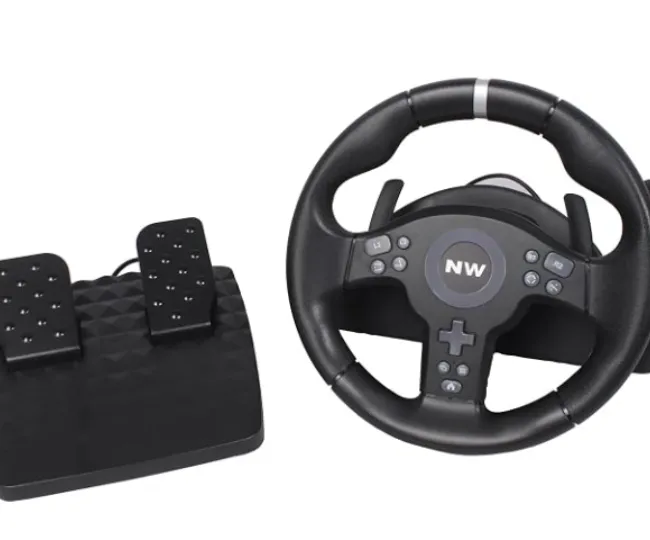 Click to see full view New World V24-S22 Gaming Wheel Racing Wheel Steering Wheel for PC,PS4,PS3 XBox series,Switch Console with Pedals Integrated Shifter and Vibration 270 Degree Rotation
