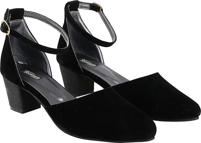  Shoetopia Women's Block Heel Sandals with Ankle Strap