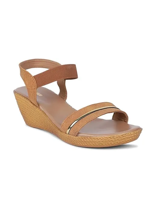 Bata LILLE Women's Wedge Heel Sandal  Olive