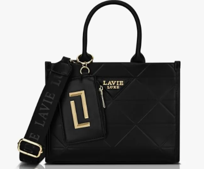 Lavie Luxe Women's Mona26 Large Box Satchel Bag | Satchel Handbag for Work | Ladies Purse | Stylish Shoulder Bag | Gift for Women
