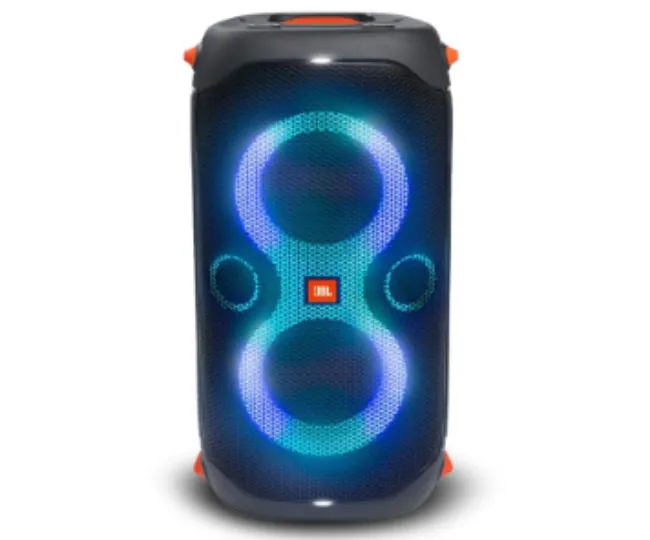 JBL Partybox 110, BITA Award Winner- Best Party Speaker, 160W, Deep Bass, Dynamic Light Show, True Wireless, Upto 12H Playtime, Built-in Powerbank, Guitar+Mic Input, PartyBox App, IPX4 Splashproof