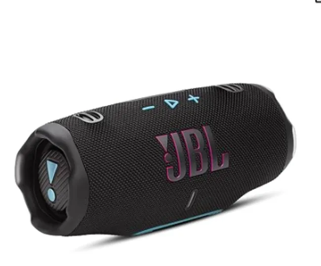 JBL Charge 6, Powerful Pro Sound with AI Sound Boost Wireless Portable Bluetooth Speaker,28 Hrs Playtime, Auracast Multi-Speaker Connection, Built in Power Bank, IP68 Waterproof Black & Orange