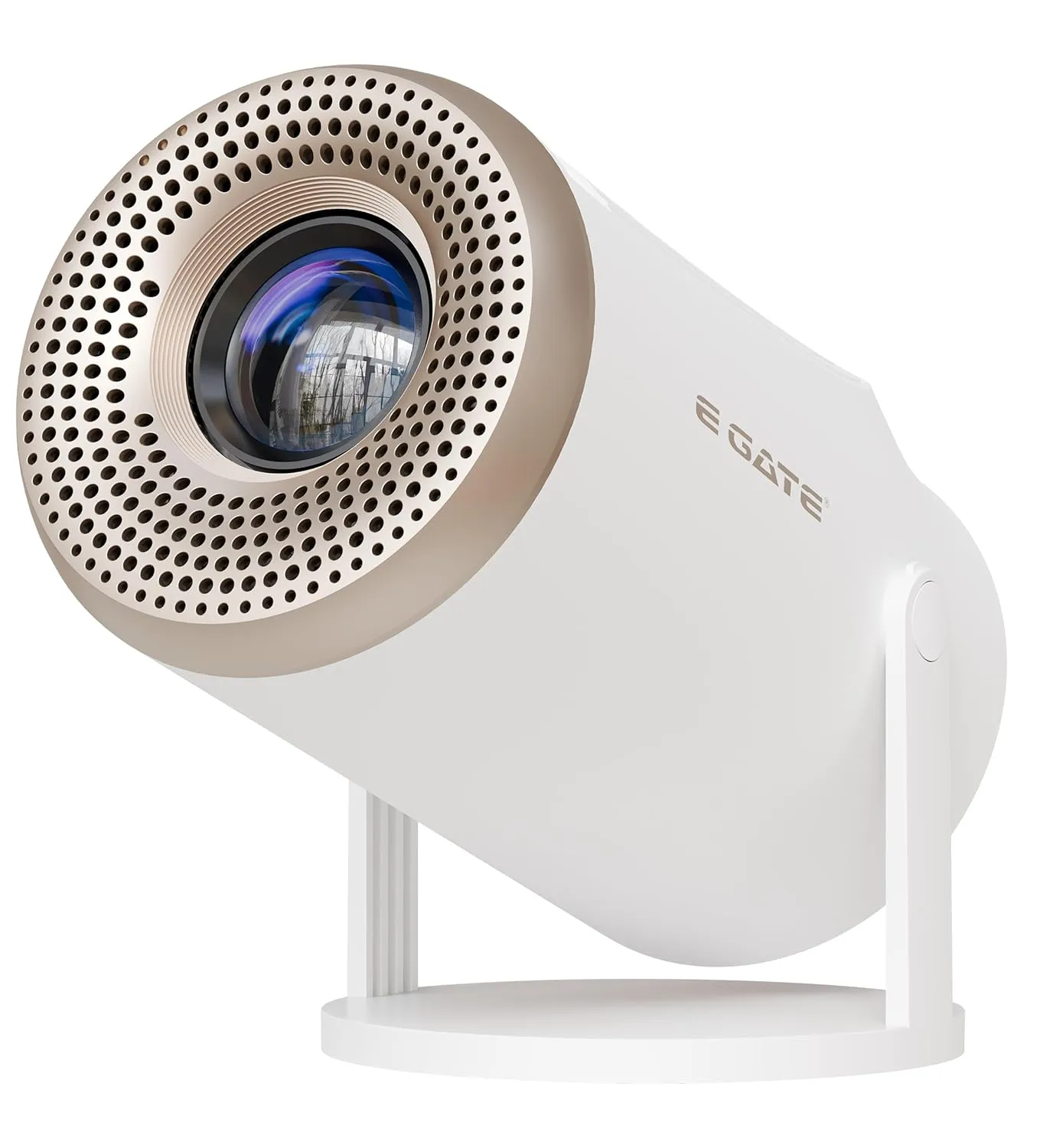 E GATE Atom 2X+ Smart Projector for Room, 10000 Lumens | Built-in Live TV (120+ Channels no Subscription Required) | 200 ISO, 1080p & 4K Support, Auto Keystone | Netflix, Prime, WiFi & BT, eGate