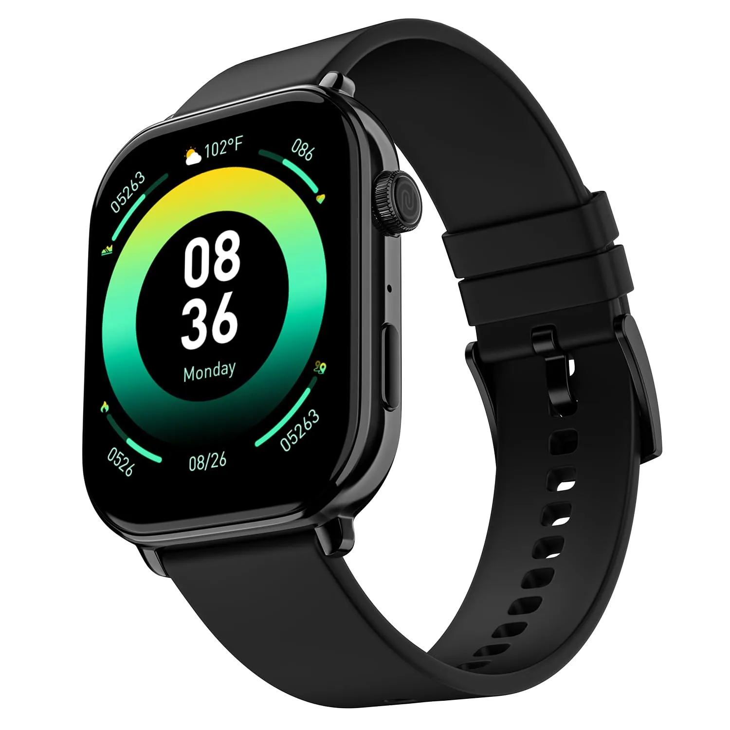 Noise Pulse 4 Max Smart Watch with 1.96" AMOLED Display, AI Voice Assistant, Bluetooth Calling, Functional Crown, SpO2 & Heart Rate Monitoring, IP68, Up to 7 Days Battery (Jet Black) - Limited Edition