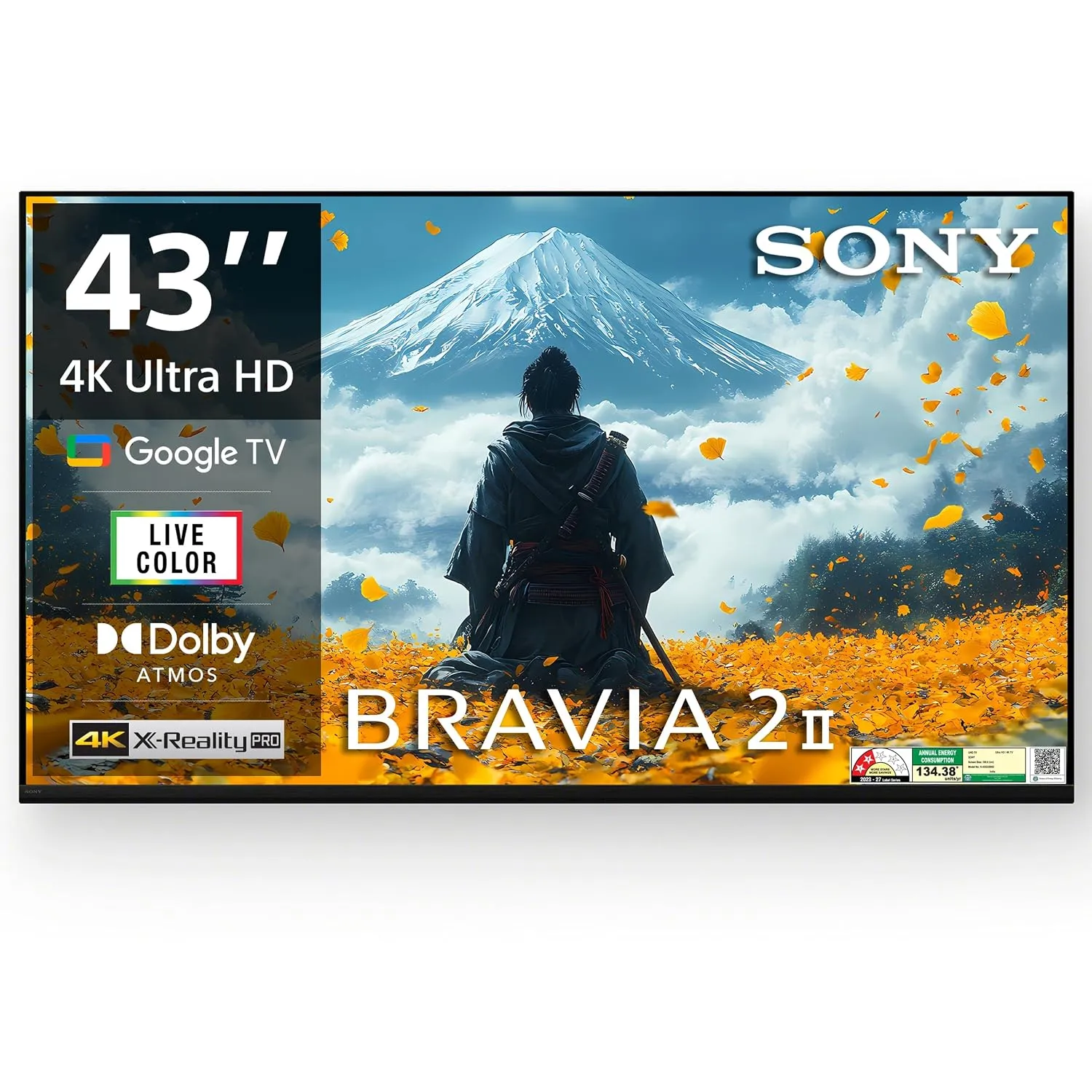 Sony 108 cm (43 inches) Smartchoice BRAVIA 2M2 Series 4K Ultra HD Smart LED Google TV K-43S22BM2