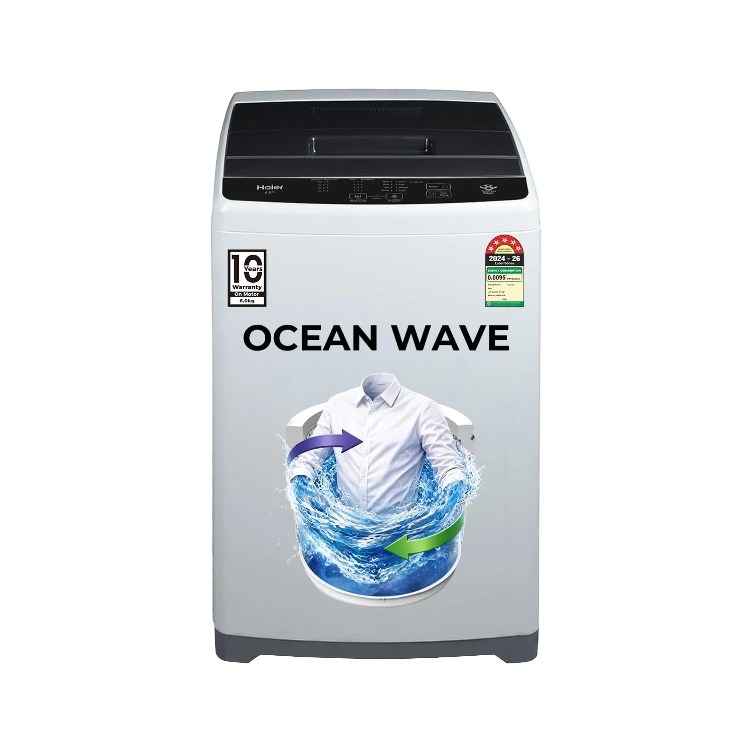 Haier Smart Choice 6 kg 5 Star Oceanus Wave Drum