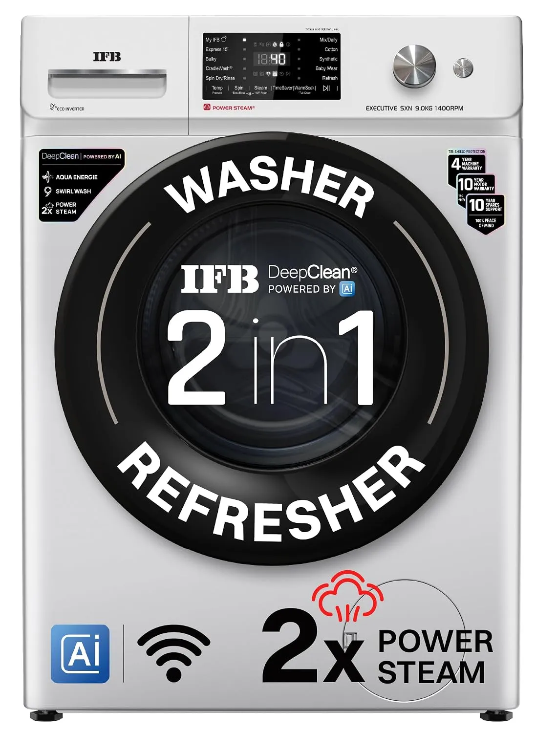 IFB 9 Kg 5 Star, 9 Swirl Wash, Fully Automatic Front Load Washing Machine