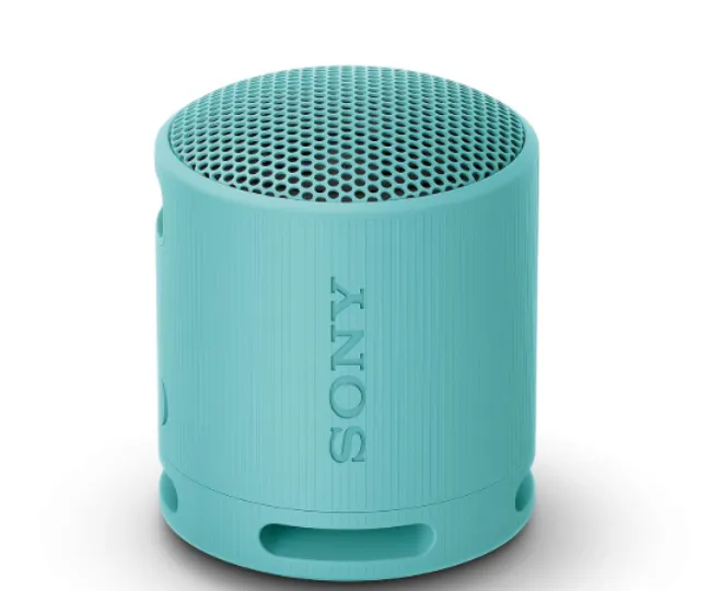 Sony SRS-XB100 Portable Bluetooth Speaker, Extra Bass, IP67 Waterproof & Dustproof, 16 Hr Battery, Hands-Free Calling, Strap  Blue