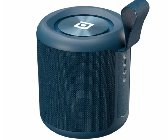 Portronics SoundDrum P 20W Portable Bluetooth Speaker with 6-7 hrs Playback Time, Handsfree Calling, USB Slot, Aux-in Port, Type C Charging (Blue)
