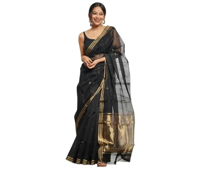 Flosive Women's Premium Pure Cotton Silk Saree 