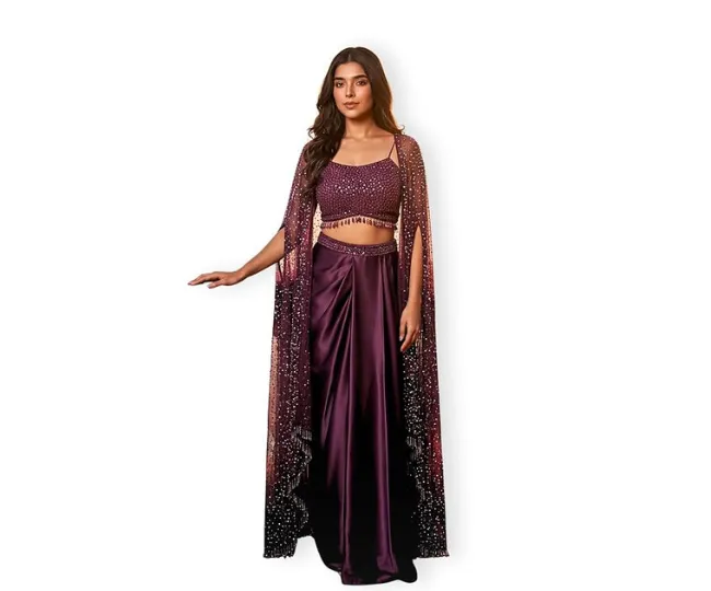 STARLY Women's Indo Western 3 Piece Set