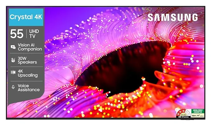 Samsung 55 inch Crystal UHD 4K Vision AI 2026 Smart TV