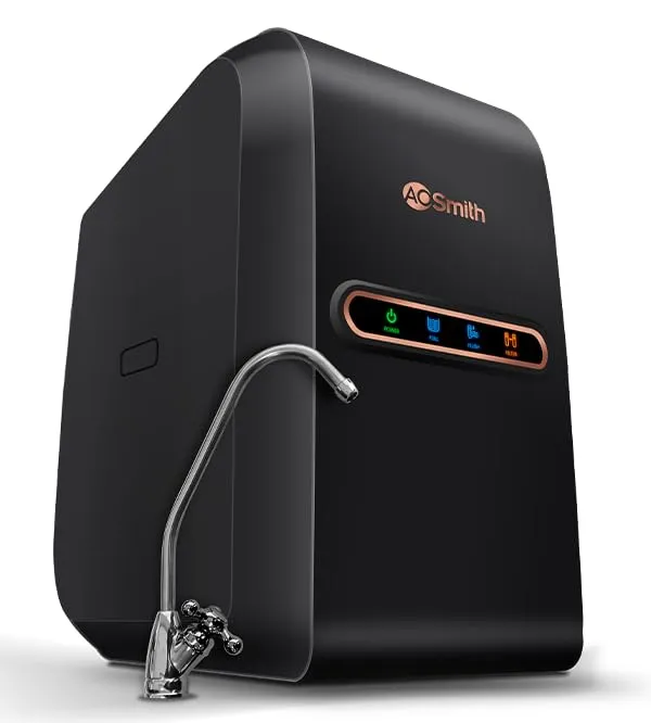 AO Smith Z2+ Luxe (Midnight Black) RO Under sink Water Purifier | UTC | 7-Stage Purification | 2x Water Savings | Goodness of Copper