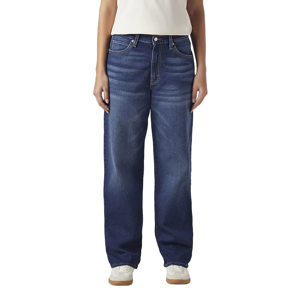 Levi's Women's 94 Mid Indigo Loose Fit Mid-Rise Jeans