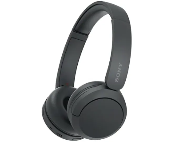 Sony WH-CH520 Wireless Bluetooth Headphones On Ear with Mic, Up to 50Hrs Battery, Quick Charge, DSEE Upscale, Multipoint Connectivity, Voice Assistant, Customized EQ-Black
