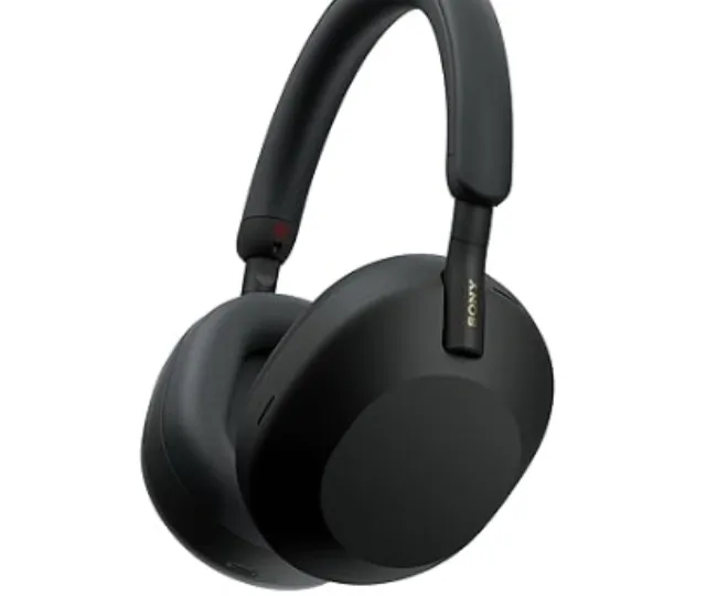 Sony WH-1000XM5 Best Active Noise Cancelling Wireless Bluetooth Over Ear Headphones with Mic for Clear Calling,Battery Life 30 Hours -Black