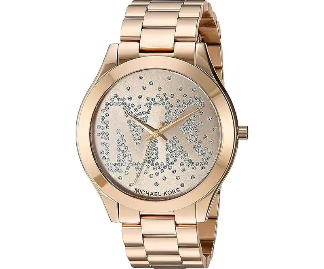 Michael Kors Slim Runway Gold-Tone Watch 
