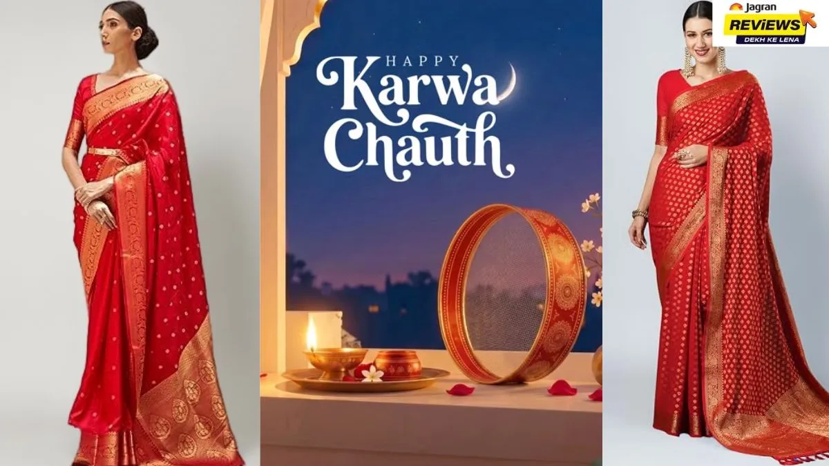 Karwa Chauth 2026: Elegant Red Saree Designs