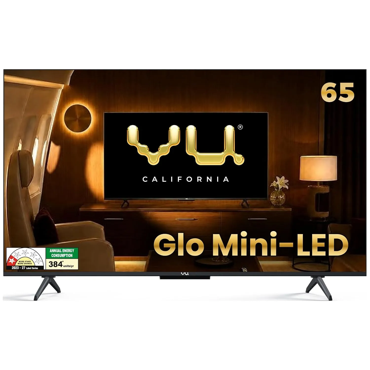 Vu California 164cm (65 inches) Smartchoice Glo MiniLED Google 4K TV VUGLOMINILED 2026