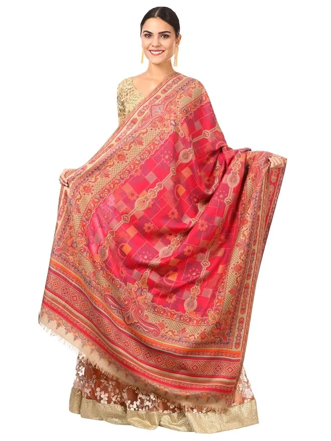 Pashtush Women's Kullu Jamawar Shawl