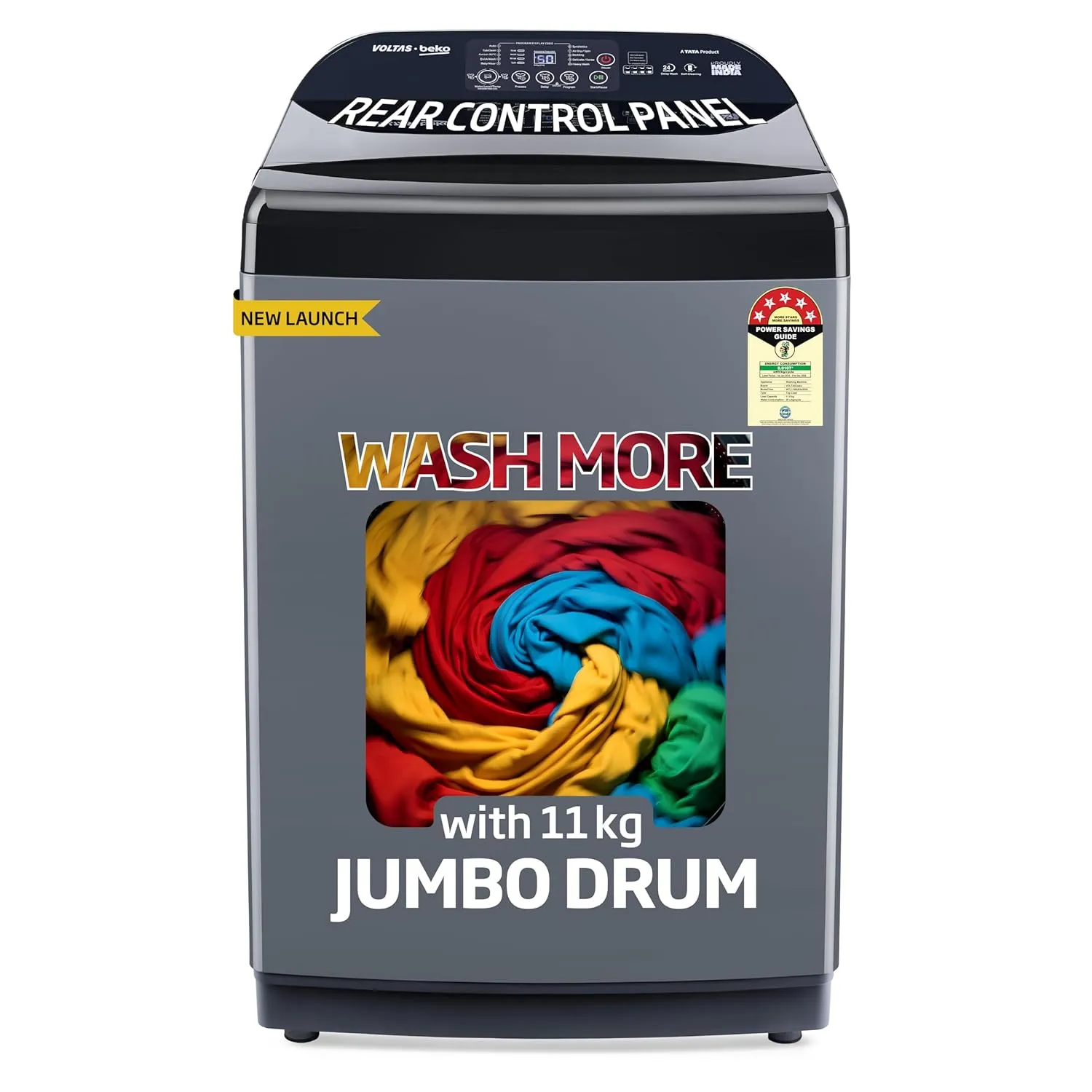Voltas Beko, A Tata Product 11 Kg 5 Star Fully-Automatic Top Loading Washing Machine