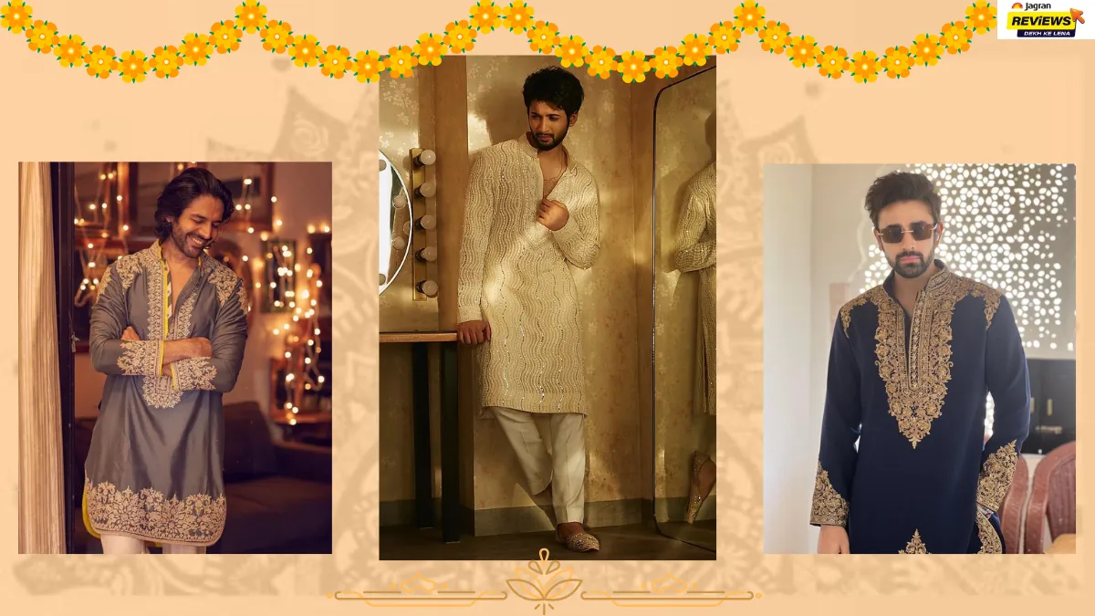  Men's Sequined Kurta 