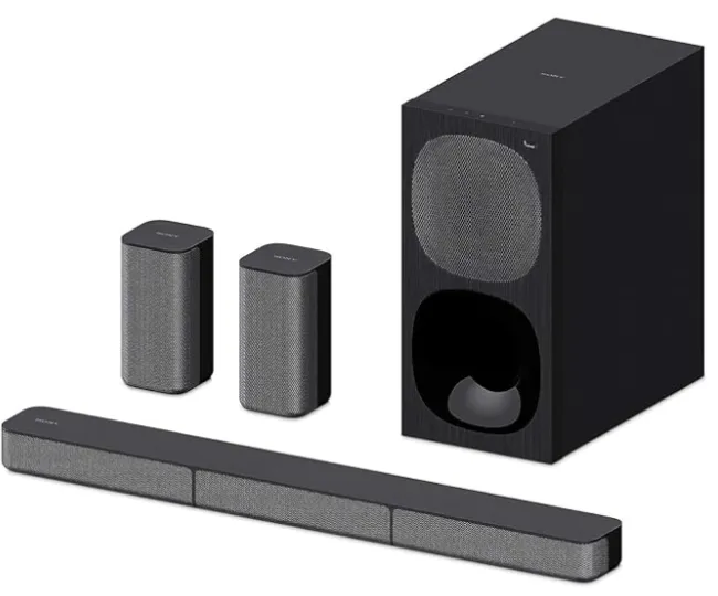 Sony HT-S20R Real 5.1ch Dolby Digital Soundbar for TV with subwoofer and Compact Rear Speakers, 5.1ch Home Theatre System (400W,Bluetooth & USB Connectivity, HDMI & Optical connectivity)