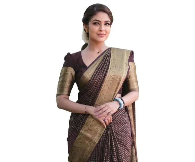 Sugathari Women's Trendy Banarasi Saree 